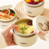 Stackable Insulated Stainless Steel Lunch Box Set with Thermal Bag for Adults & Kids