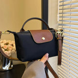 Women's Nylon Saddle Bag – Lightweight, Casual Crossbody Purse with Zipper Closure