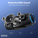 Portable 50W Bluetooth 5.3 Speaker with IPX7 Waterproof and Built-in Powerbank