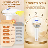 Painless IPL Laser Hair Removal Device with Rejuvenation – 2-in-1 Replaceable Lamp for Permanent Results