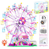 Colorful Ferris Wheel Building Blocks – Educational DIY Construction Toy for Kids and Adults