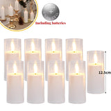 Velas LED sin llama: velas de acrílico parpadeantes para decoración del hogar y eventos