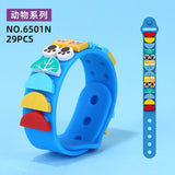DIY DOTS Silicone Bracelet Building Block Set – Creative Cartoon Wristband Toy for Kids