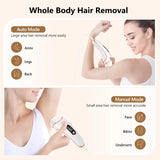 Professional IPL Laser Hair Removal Device - 999,000 Flashes Permanent Hair Remover for Women & Men