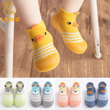 Cute Non-Slip Baby Floor Socks with Silicone Sole – Breathable Toddler Shoes for Boys & Girls