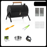 Portable Charcoal BBQ Grill – Smokeless Outdoor Barbecue Grill for Camping & Backyard Cooking