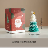 Christmas Tree Scented Candle – Festive Soy Wax Aromatherapy Candle for Holiday Décor & Gifts
