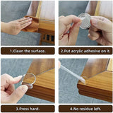 Protectores de bordes transparentes para bebés: protectores de esquinas de seguridad para niños para proteger los muebles