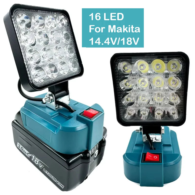 Cordless LED Work Light for 14.4V-18V Batteries