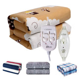 Electric Heated Blanket with Smart Temperature Control – Soft Plush Winter Warming Mat for Bed & Sofa