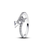 Elegant Unisex Silver Zircon Ring – Classic Round Cut Wedding Band