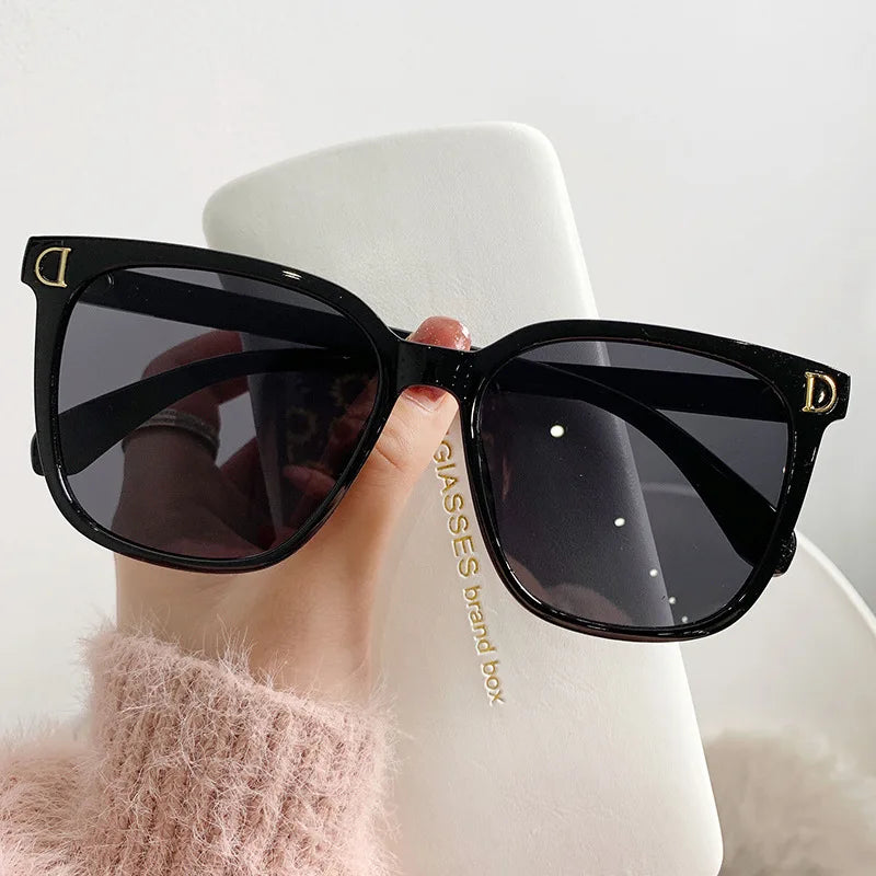 Oversized Square Sunglasses – Luxury Gradient Shades, UV400 Protection, Fashion Designer Style
