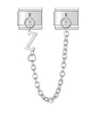 Pulsera unisex de acero inoxidable con dijes de animales: pulsera clásica y moderna con cierre de anilla de resorte