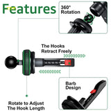 Universal Car Phone Holder Base – 17MM Ball Head for Air Vent Mount