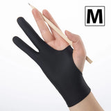 Black Two Finger Anti Fouling Glove For Tablet Phone Drawing Write Gloves For Ipad Pro Air Mini Anti Accidental Contact Gloves