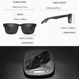 KDEAM Polarized Sunglasses – Trendy UV400 Square Frame Eyewear for Men & Women