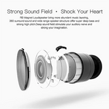 Mini Bluetooth Steel Speaker – Portable Wireless Subwoofer with HD Stereo Sound & TF Card Support