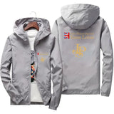 Men’s Lightweight Printed Windbreaker – Casual Hooded Spring & Autumn Jacket