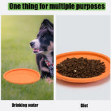 Durable Rubber Flying Disc Toy for Dogs