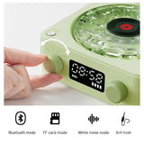Mini Retro White Noise Bluetooth Speaker – Portable Vintage Sleep Aid with RGB Lights & Nature Sounds