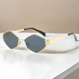 Luxury Hexagon Sunglasses – Trendy Polygon Shades for Men & Women