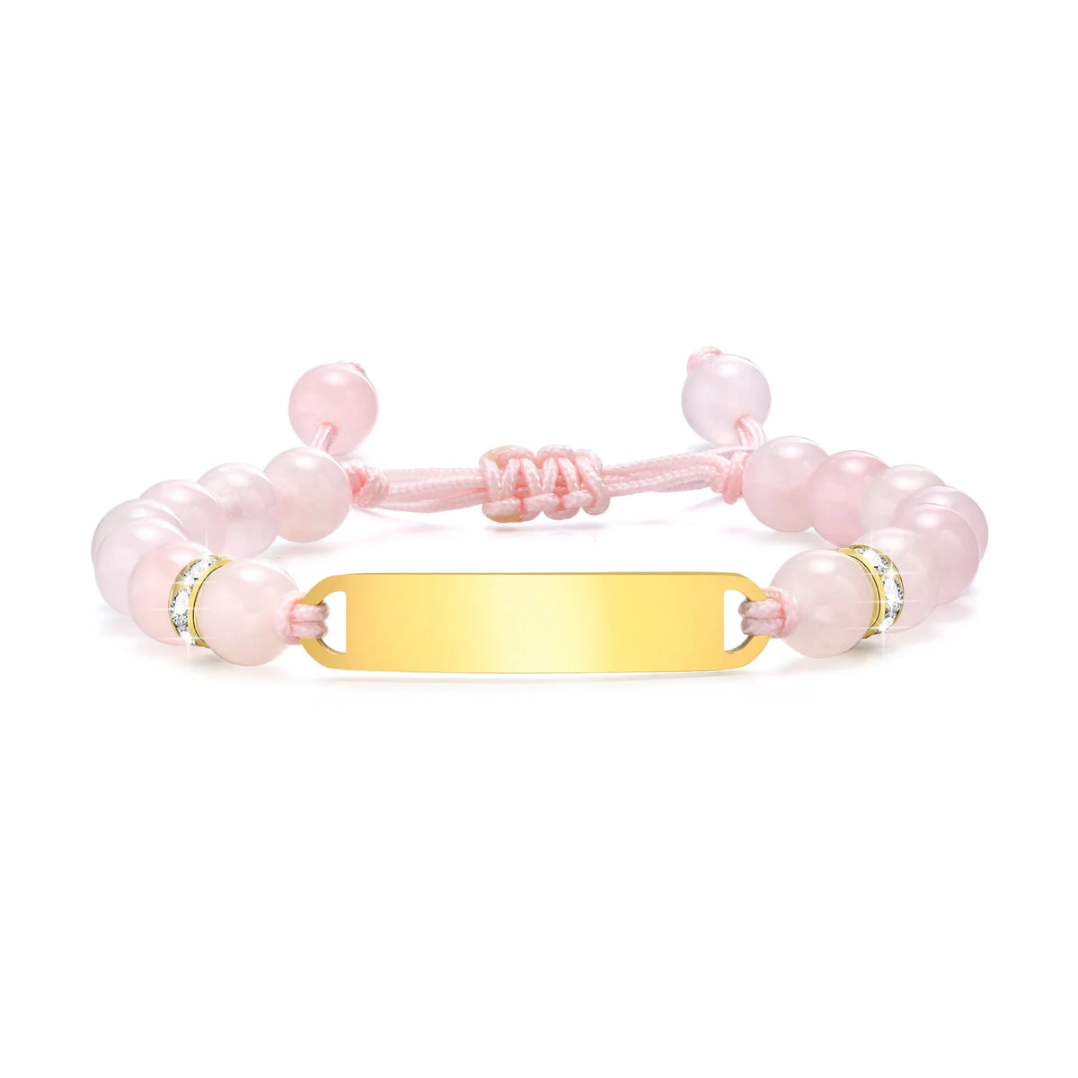 Personalized Kids Name ID Bracelet with Colorful Beads