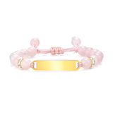 Personalized Kids Name ID Bracelet with Colorful Beads