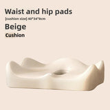 Memory Foam Car Seat Cushion - Universal Lumbar & Buttock Support Pillow