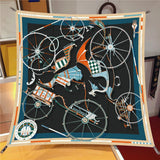 Women’s Printed Polyester Scarf – Fashion Square Wrap for All Seasons