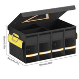 Collapsible Car Trunk Organizer – Large Capacity Storage Box with Reflective Strips