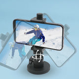 Magnetic Phone Tripod Mount with Adjustable Angle & Strong Grip for Smartphones