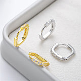 Oversized Punk Style Geometric Hoop Earrings for Women