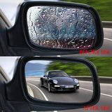2 piezas de película impermeable para espejo retrovisor de coche: ¡conduzca con seguridad en cualquier clima!