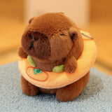 Capybara Plush Toy with Hoodie & Wings - Cute Stuffed Animal Keychain Gift