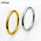 Minimalist Thin Stainless Steel Rings – Stackable Gold & Silver Bands for Women & Men
