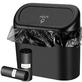 3-Piece Mini Car Trash Can Set – Leak-Proof with Lid & 60 Garbage Bags