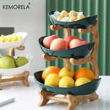 Multi-Layer Fruit & Snack Plate – Modern Plastic Candy Dish & Cake Stand