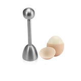Stainless Steel Egg Topper Cutter – Precision Egg Shell Opener for Raw & Boiled Eggs