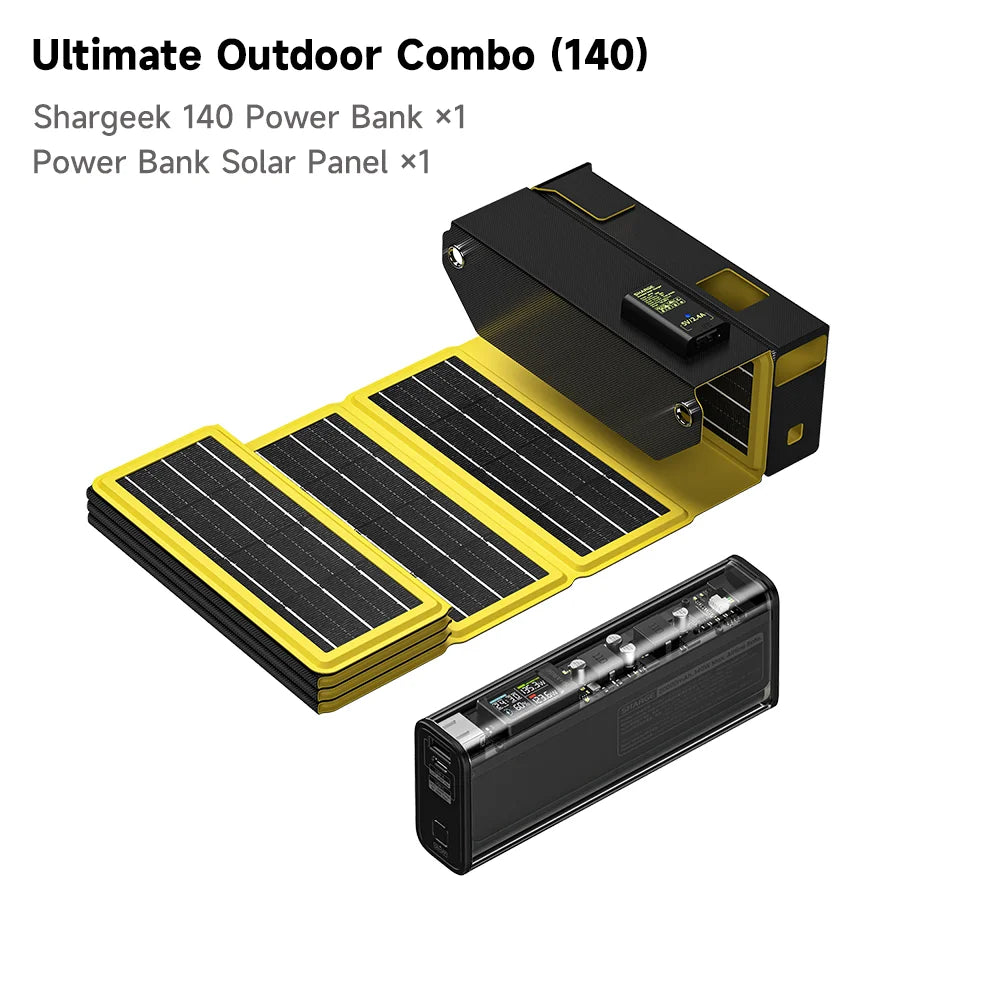 140W 20000mAh Power Bank with Smart Display - Fast Charging for MacBook & iPhone