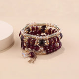Pulsera de cuentas de cristal hecha a mano: joyería unisex de estilo bohemio