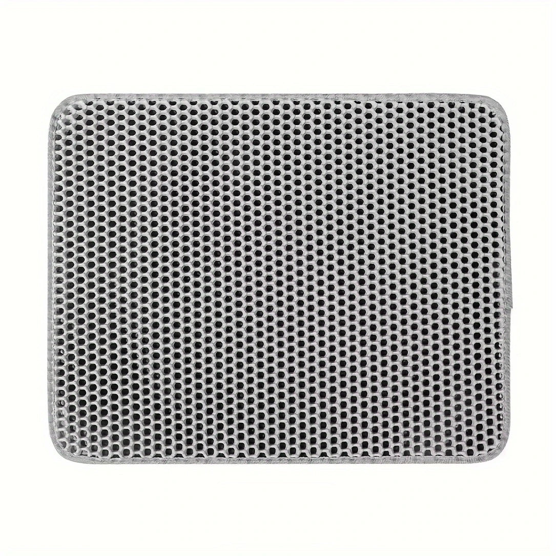 Extra Large Cat Litter Mat - Honeycomb Double Layer for Superior Scatter Control