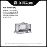 Portable Stainless Steel Mini Firewood Stove for Camping and Aromatherapy