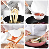 Juego de utensilios de cocina de silicona de grado alimenticio de 12 piezas: antiadherentes y resistentes al calor