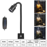 Super Slim LED Aquarium Light – Adjustable 3W Plant Grow Light with 360° Rotation