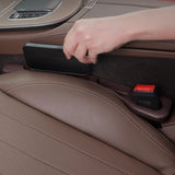 2-Pack Car Seat Gap Filler Organizer – Waterproof PU Leather with Dual Grooves for Extra Storage and Spill Protection