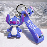 Lilo & Stitch Angel Stitch Keychain - Cute Anime Car Keyring & Gift