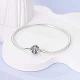 925 Sterling Silver Charm Bracelet for Women – Heart, Star, Moon & More