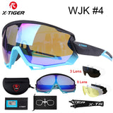 X-TIGER Cycling Sunglasses – Lightweight, UV Protection, Multi-Lens Sports Eyewear for Men & Women