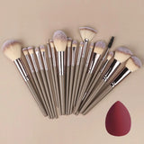 20-Piece Professional Makeup Brush Set for Flawless Beauty Application
