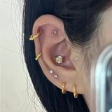 Stainless Steel Small Hoop Earrings – Unisex Trend for 2024